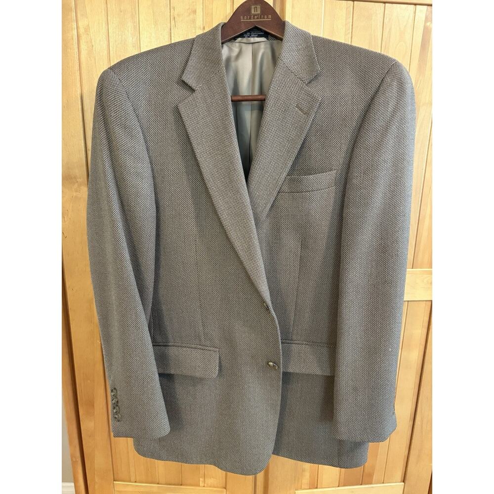 Men's Coconut Grove Blazer Jacket Size 40R Light Brown Wool Blend Worn